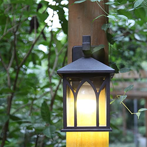 Lámpara de pared al aire libre impermeable con tornillo E26 para patio y balcón 6