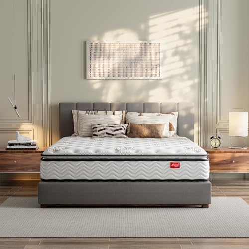 Jacia House Short King Mattress,11.4 Inches Pillow Top Pocket Spring