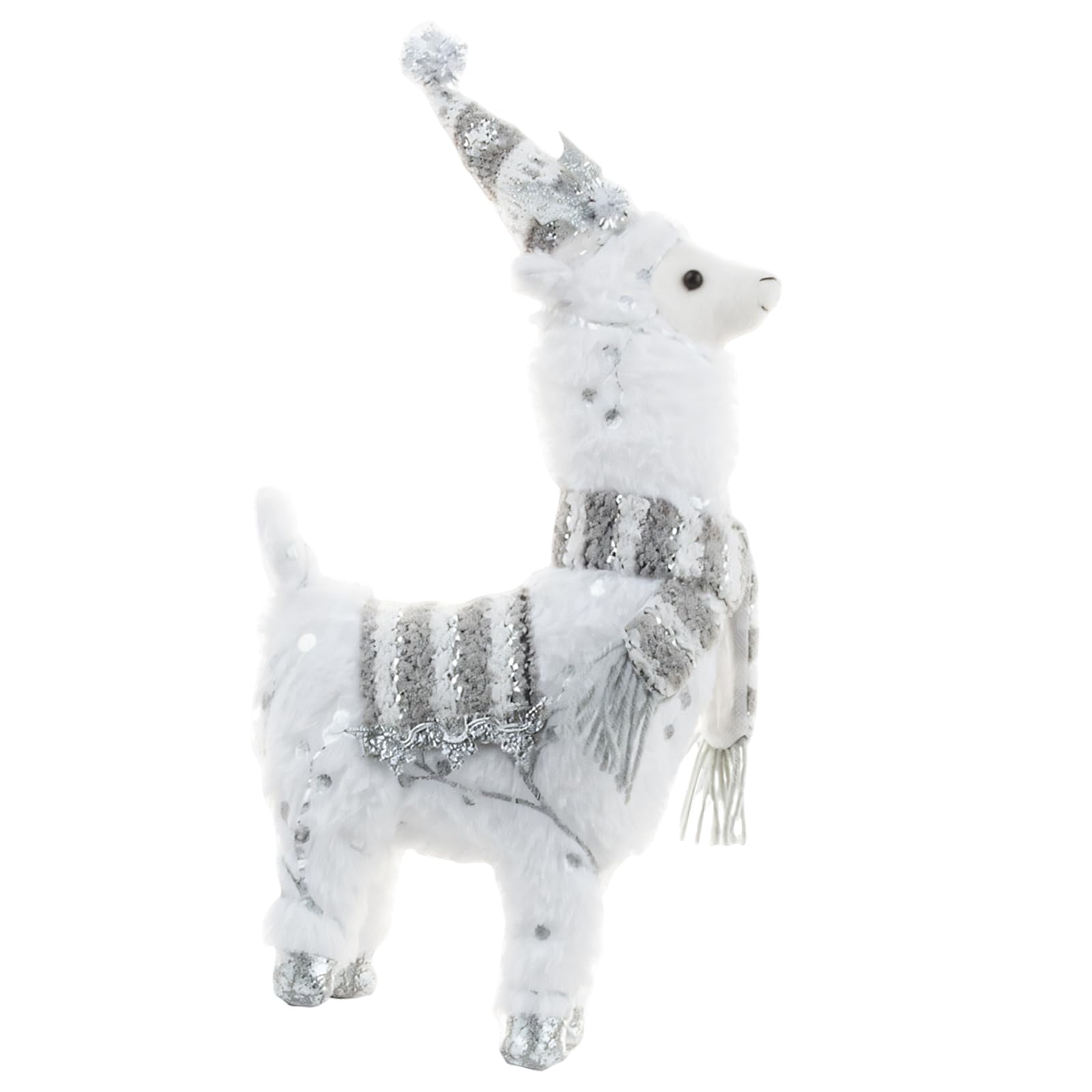 Tsophreniq Lovely Alpacas Plush Statue Christmas Ornament for Seasonal Decor to Enhances Christmas Cheer Holiday Decor