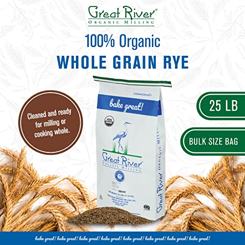 Great River Organic Milling, Whole Grain, Rye Grain, Organic, 25-Pounds (Pack Of 1) #TOP1