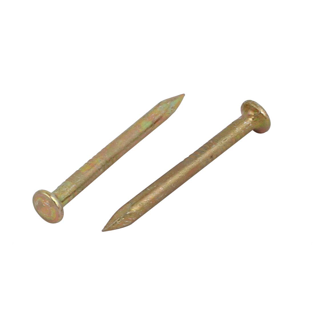 Aexit Fiber Concrete Fastener Cement Wall Steel Point Tip Wire Nails 25mm Length 300PCS Model:78as75qo640