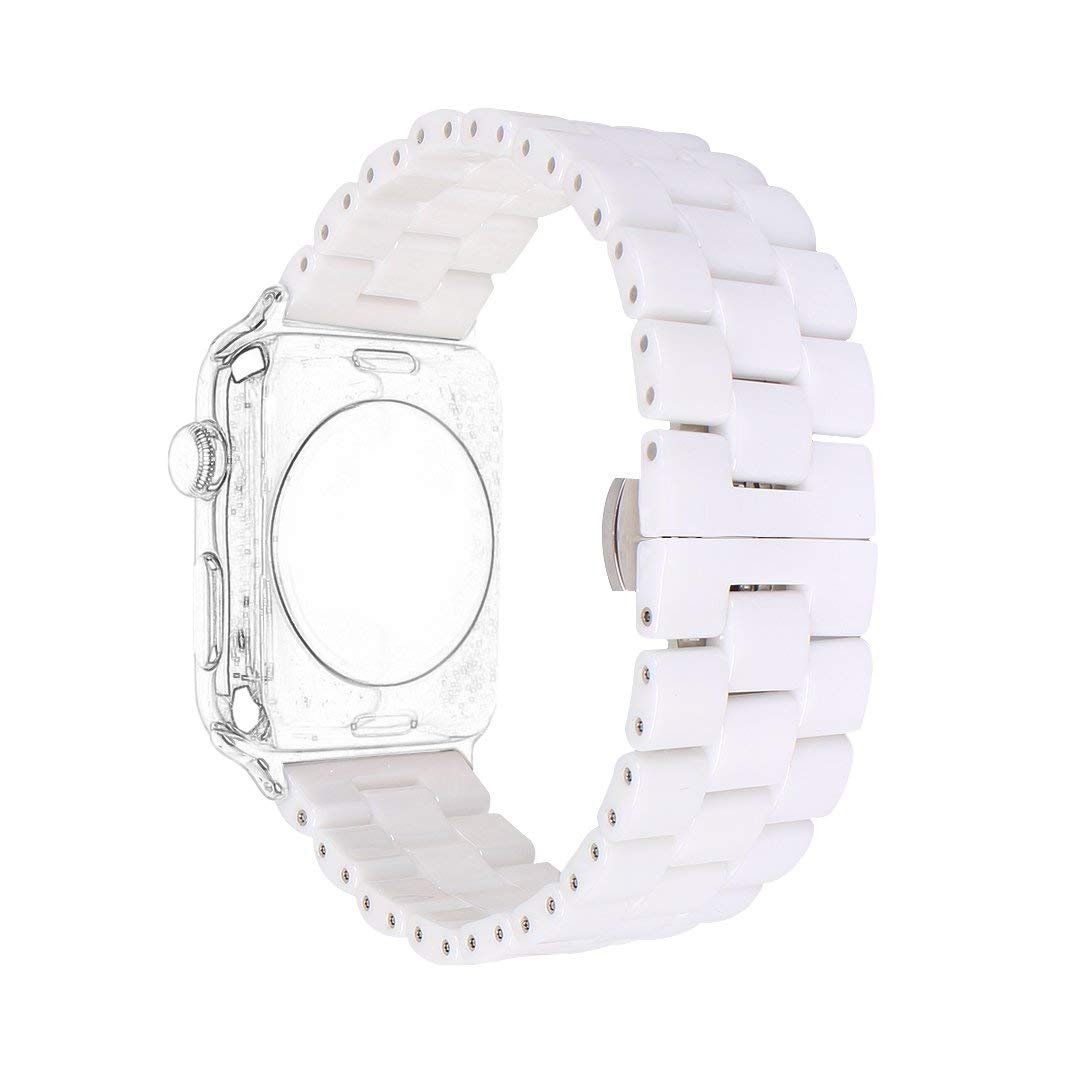 Ceramic Band Strap Fashionable Smartwatch Wristband Bracelet Compatible with Apple Watch 11 10 9 8 7 6 5 4 3 2 1 SE Ultra