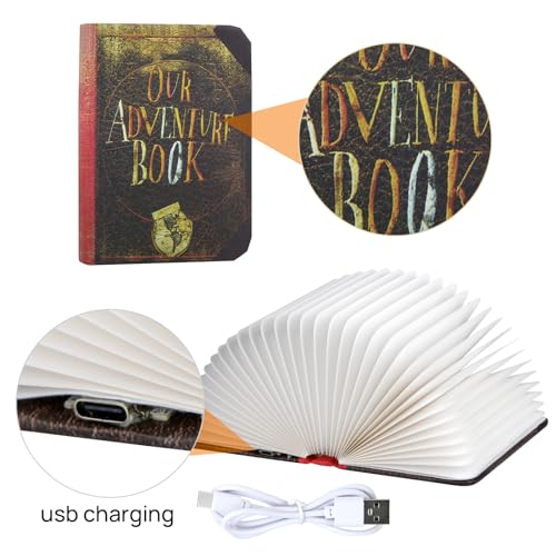 3D Folding LED Book Lamp for Kids: Up-inspired Mini Adventure Night Light