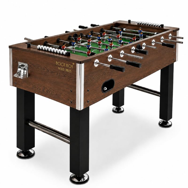 Image of BOOT BOY 'Zenith' Foosball Table II Strong Sturdy 48 Inch Soccer Table for Adults II Vigorous Indoor Foosball for Aggressive Games at Home, Office, CO - Living & CO-Working (48 inch 24 inch 33.5 / L*B*H)