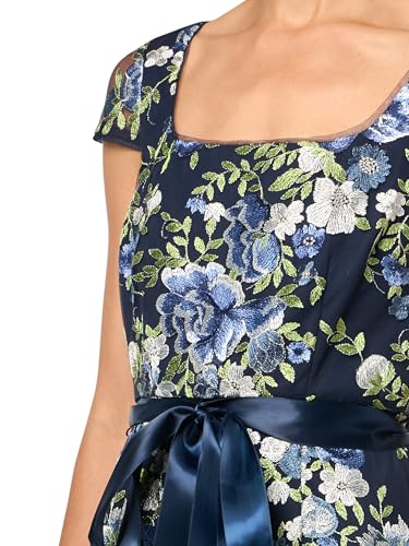 Adrianna Papell Women's Cascading Floral Column Gown3