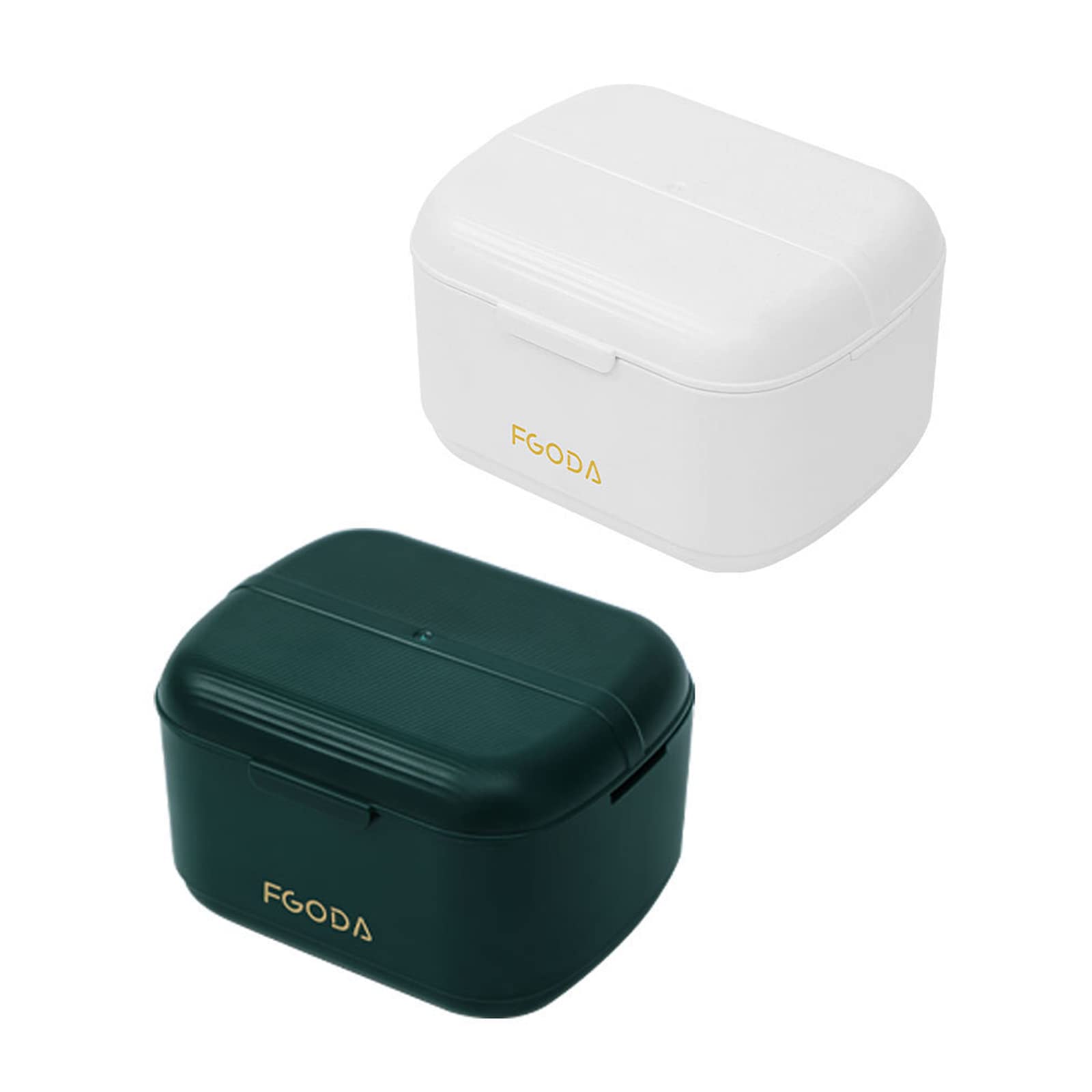 Denture Box Orthodontic Mouth Guard Box Retainer Case False Teeth Storage Container Denture Box