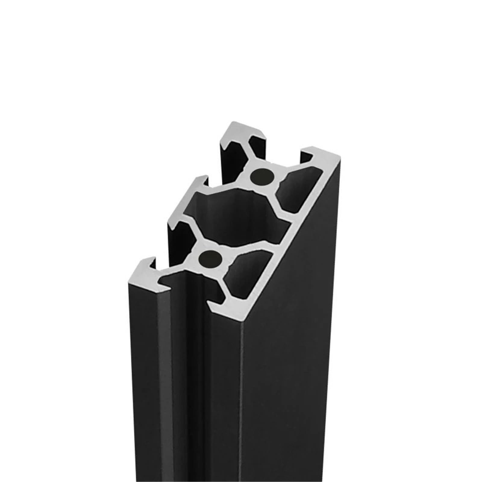 GTPBAO 2 pezzi di profili in alluminio anodizzato nero 2040N1 con scanalatura a V standard europeo 20x40 mm, telaio estruso con guarnizione a faccia singola Binario estruso(800mm 31.5")