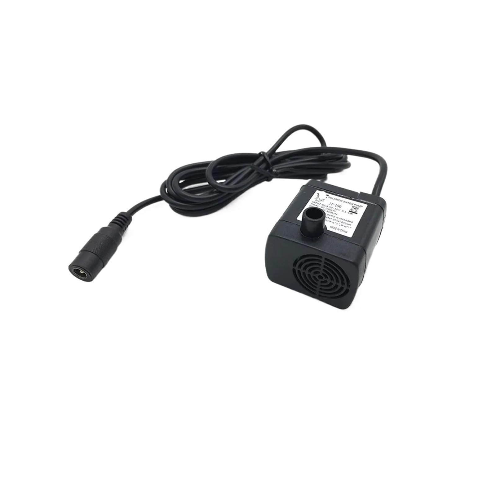 HWWW JT-180 DC Water Pump 12V 24V Micro Mini Brushless Submersible Aquarium Pump Max 350 L/H Flow Rate(24V)