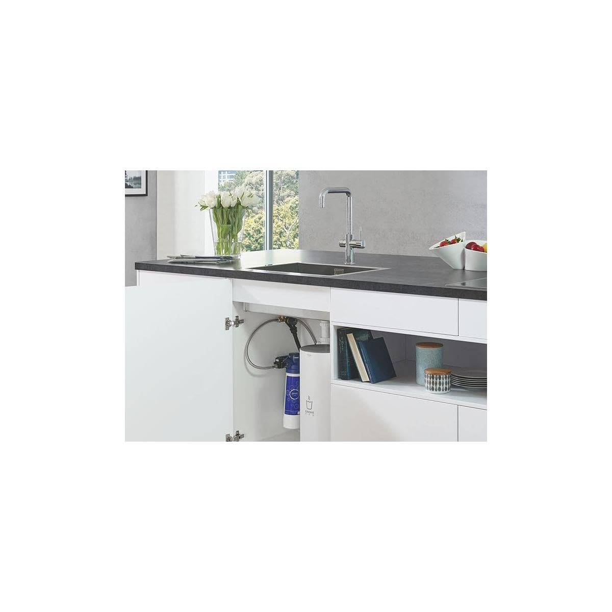 Grohe Red Duo Bateria, Biały/Srebrny, ‎59,5 x 40 x 40 cm; 500 g