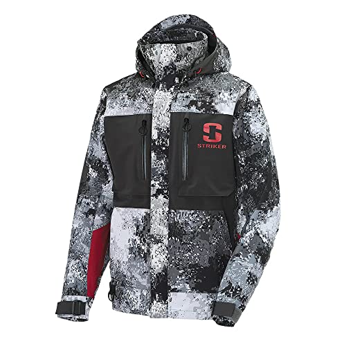 Striker Men's Adrenaline Durable Breathable Waterproof Outdoor Fishing Rain Jacket with Adjustable Hood & Reflective Elements2