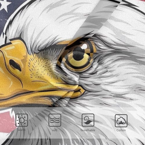 Bald Eagles American Flag Girl Panties Cute Toddlers Underwear Floral Cotton Animals Kids Briefs Undies 2t3