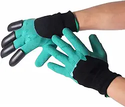 Luva Para Jardinagem Com Garras Cavar Proteção