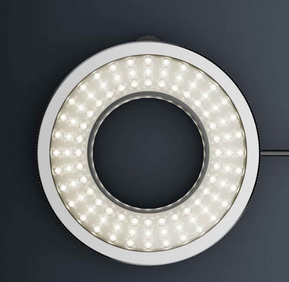 96 LED polarizzati per microscopio in metallo polarizzato 96 LED | Sistema di polarizzazione, ridotto per lucentezza, visione chiara del metallo, 96 LED, risparmio energetico