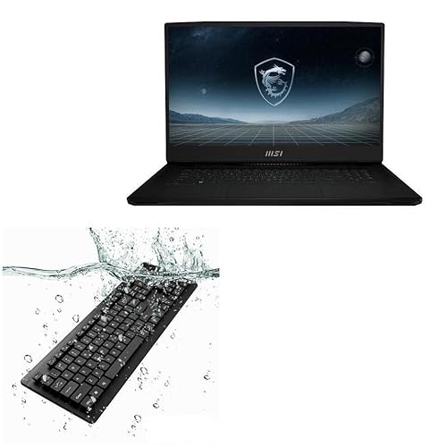 BoxWave �L�[�{�[�h MSI CreatorPro X17 (17.3�C���`) �Ή� - AquaProof USB�L�[�{�[�h ����\ �h�� �h�� USB�L�[�{�[�h MSI CreatorPro X17 (17.3�C���`) �p - �W�F�b�g�u���b�N