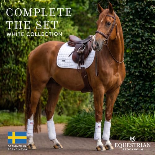 Equestrian Stockholm Horse Brushing Boots, 3D Mesh | Breathable 3D mesh horse brushing boots with reinforced PU strike zone guards. Lightweight horse leg protectors for comfort - Image 7