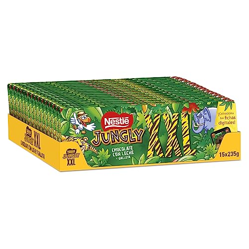 Nestlé Jungly chocolate con leche tableta XXL 15x235g