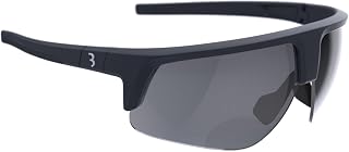BBB Cycling Fahrradbrille Bifokale Sportbrille Radsport-Sonnenbrille mit Leseteil für Weitsichtige Sehstärke Herren und Damen 100% UV-Schutz Rennrad & MTB Comet Reader Matt Schwarz BSG-76