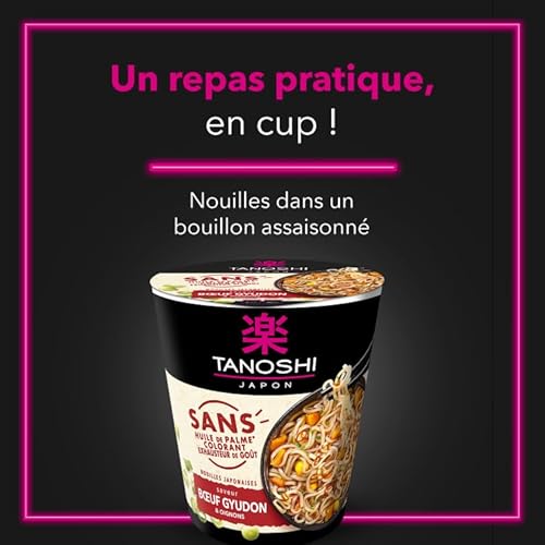 Tanoshi tano cup nouilles boeuf sans color 64g - vue 3