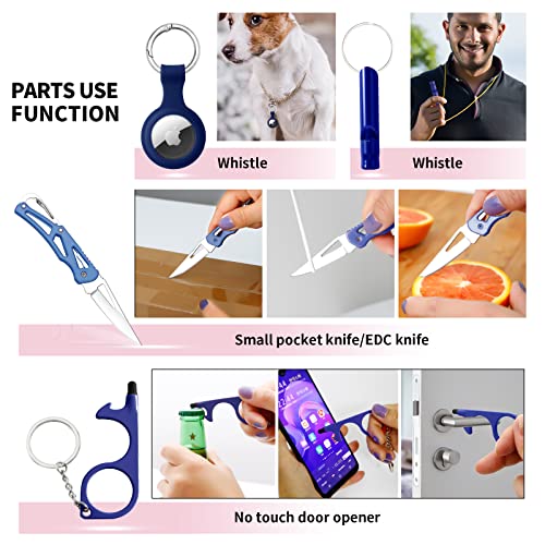 Image of Araafur Wristlet Keychain Set with Wallet Card Holder and Pom pom Airtag Keychain Accessories for Women
