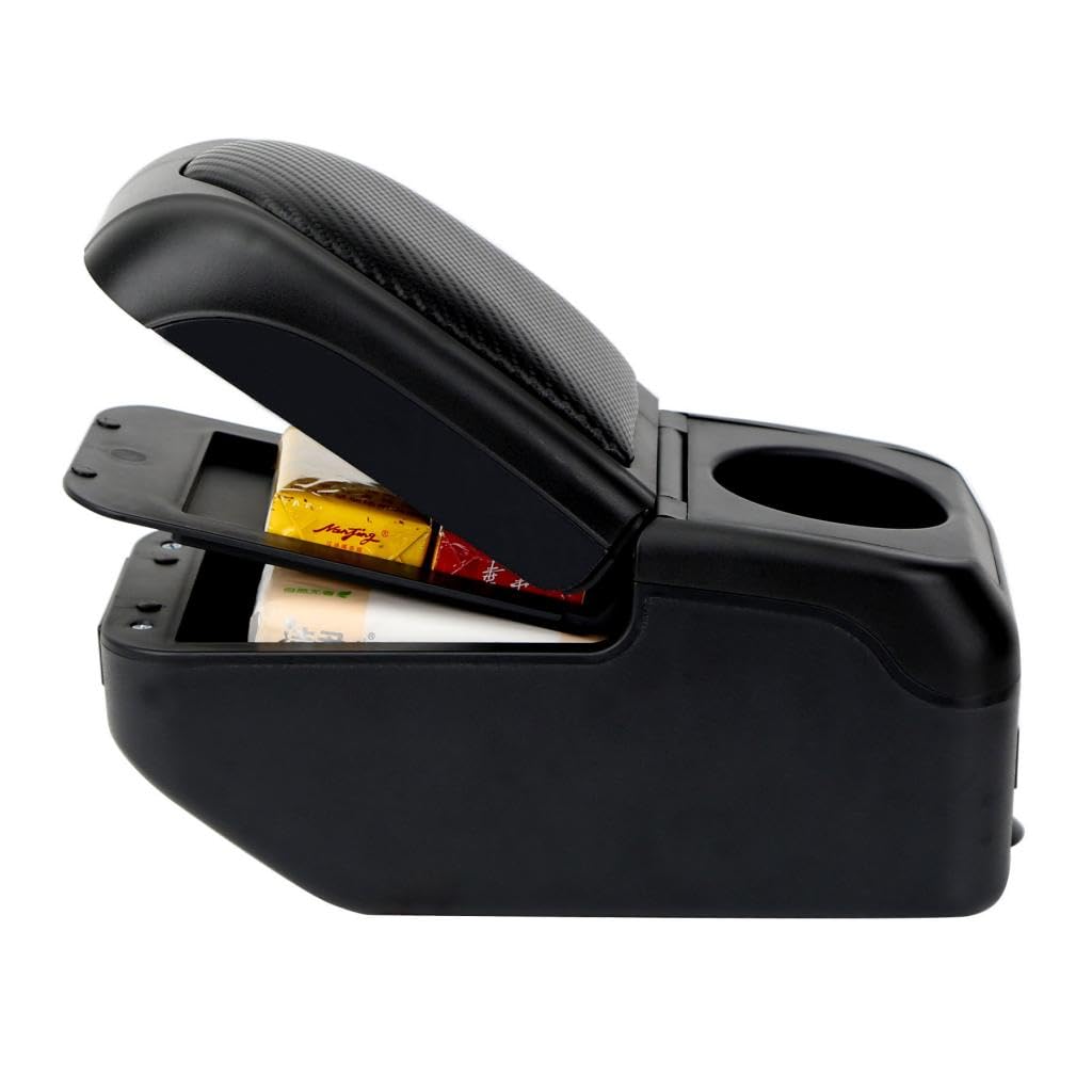 Braccioli per Opel Corsa E 2014-2018 Organizer per Console Centrale Doppio Strato Utilizzabile per Supporto Gomiti
