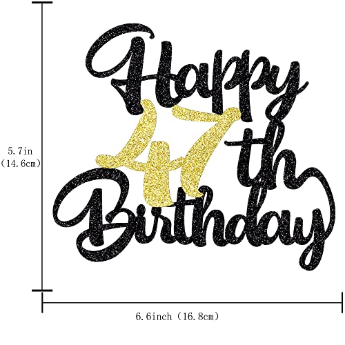 Image of 47th Birthday Cake Topper, Unique Design Cake Decoration for 47th Birthday Party Material, 1 Piece