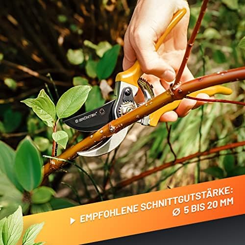 GRÜNTEK Bypass Secateurs Woodpecker, Allround Comfort Gardening Pruning