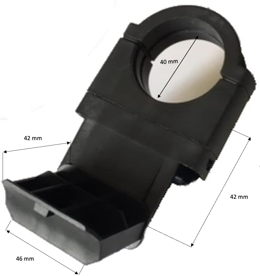 Generisch - Support LNB universel pour miroir satellite avec bras LNB rectangulaire - Noir - Réglable - Montage à vis - Support de charge avec vis