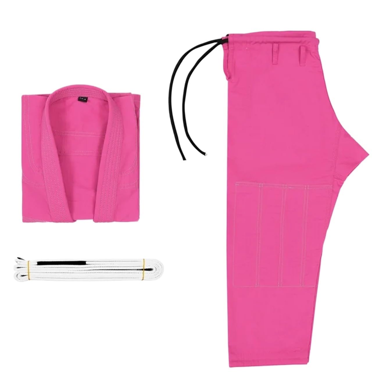 Trajes De Judo Traje Jiu Jitsu Gi for hombres BJJ mujeres grappling preencogido que absorbe el sudor lavable a máquina ligero - con cinturón