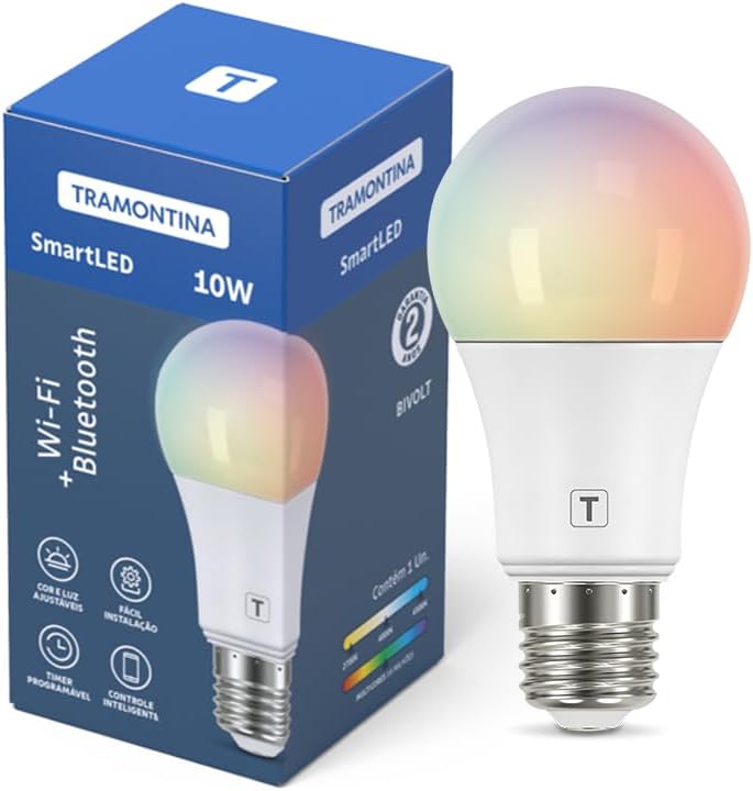 Avaliação Lâmpada Smart Led 10W E27 Tramontina Wi-Fi 5 51 K8Uwhnal. Ac Sl1350