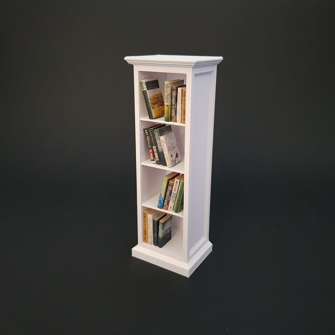 Charming Miniature White Bookshelf 1:12 Scale: Perfect Addition for Dollhouses and Miniature Scenes (B0CZPD4KZK) Amazon Price History, Amazon Price Tracker