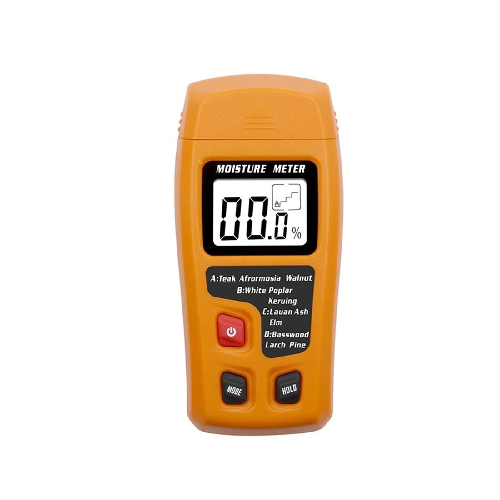 Amrttwy Black Moisture Meter, Moisture Meter, 4 Measurement Modes Wood Tester Wall Detector Digital Lcd Display Timber Damp(Black)