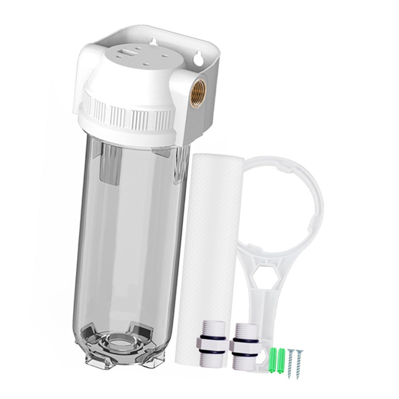 Jazuaiao 5 / 10Inch Clear Water Filter Household Water Purification Station Pre Filter Purification Systems for Sources Filtrations Systems Accessory