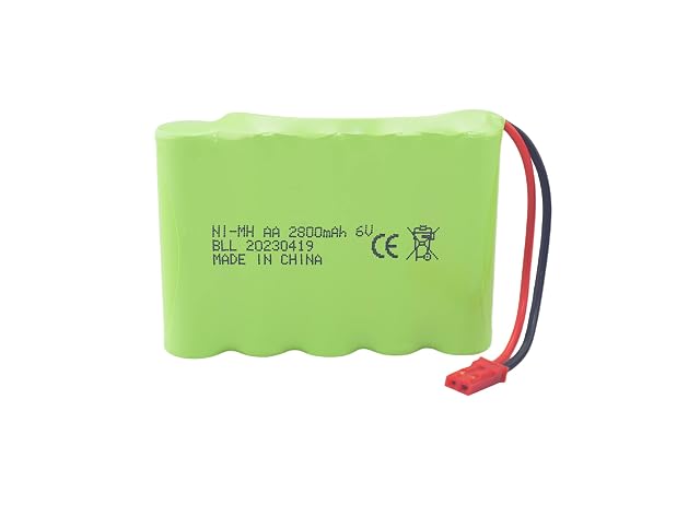 Foto 4 de 8 de ZYGY 2PCS 6.0V 2800mAh AA Batería de Carga con Enchufe JST-2Pcon Cable de Carga USB para la Nueva Excavadora…
