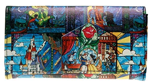 Beauty & The Beast Trifold Women's Hand Purse Clutch Wallet