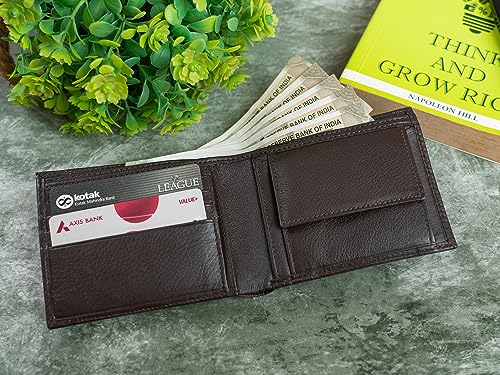 Buy DECARDIN Pure Leather Black Wallet for Men | 7 Card Slots | 2
