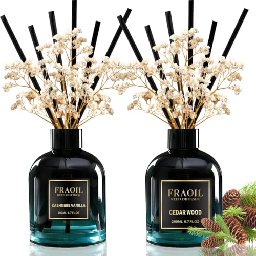 Set Difusor de Varillas Cashmere Vainilla y Madera Cedro 200 ml