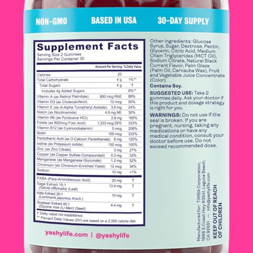 Gummies for Menopause | Hormone-Free Supplements for Women | Clinically Backed | 30 Servings | Helps Alleviate Hot Flashes, Night Sweats, & Mood Swings | Supports Libido | BlackBerry Flavor - Image 6