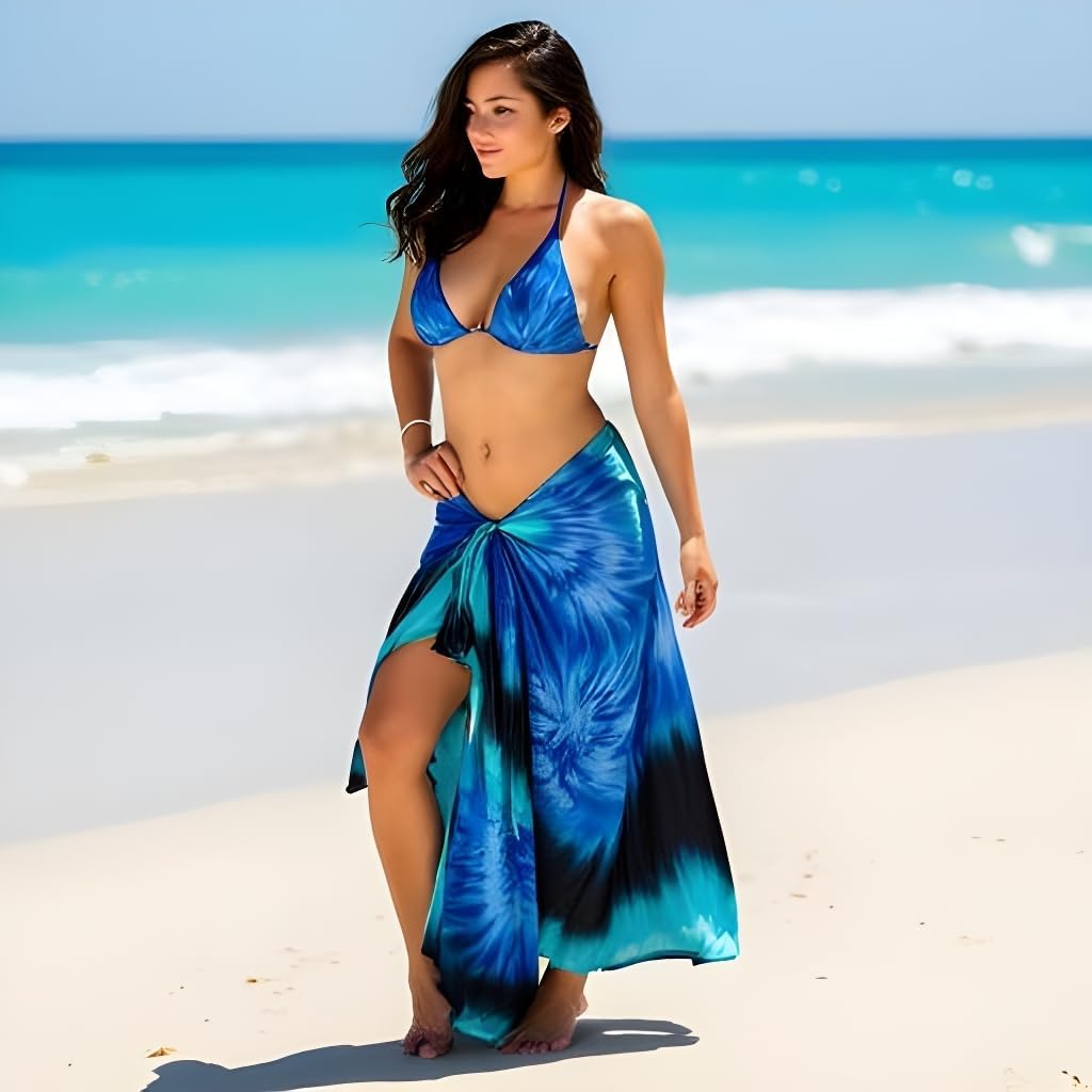 INGEAR Sarong Bathing Suit Cover Up for Women – Long Pareo Beach Wraps, Swimsuit Coverup Skirt, Stylish Bikini Cover Up - Image 7