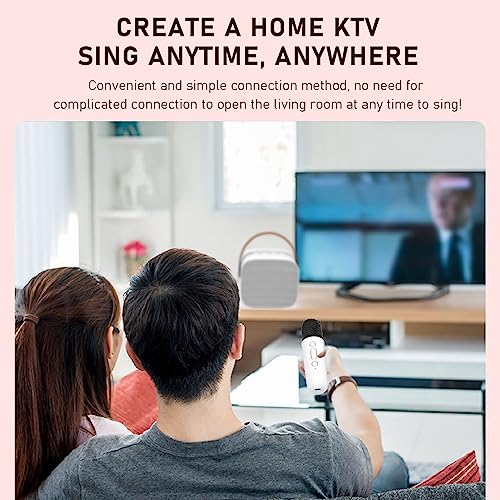 Máquina de karaokê, alto-falante portátil de longa duração da bateria, multifuncional para casa para