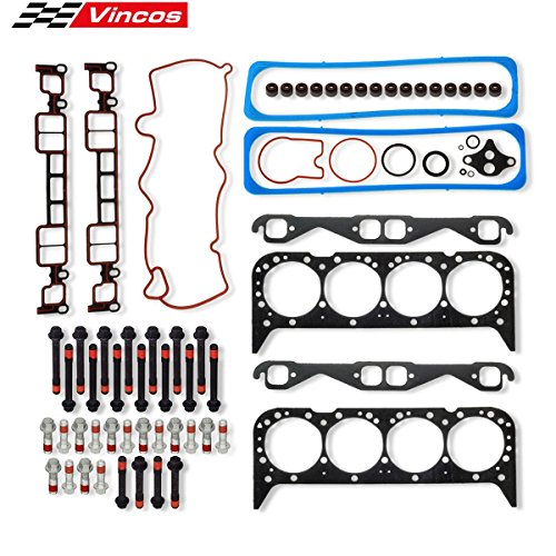 Vincos Head Gasket Bolts Set Compatible with Chevrolet/GMC/Cadillac 1996-2002 5.7L V8 VIN R