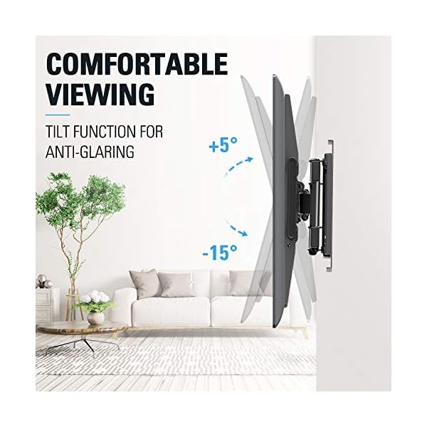 Mounting Dream TV Mount Full Motion with Perfect Center Design for 26-70 Inch LED, LCD, OLED Flat Screen TV, TV Wall Mount Bracket with Articulating Arm up to VESA 600x400mm - Image 7