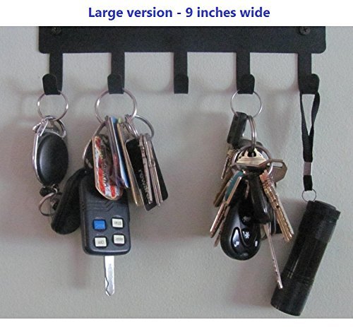 Bigfoot Key Rack Hanger - Large 9 inch Wide - Made in USA; Wall Mount in Office, Home Entryway, Garage, Mudroom
