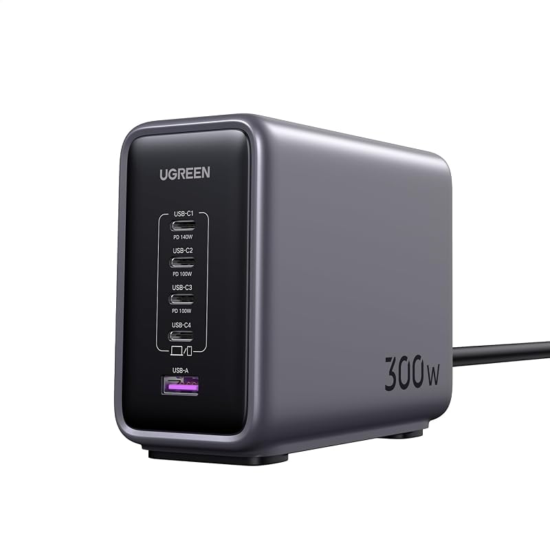 UGREEN Nexode 300W 5 Port Gan Fast Charger UK