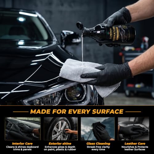 Image of Signature Multi Purpose Shiner - Premium Car Polish for Interior & Exterior, UV Protectant & Dust Repellent for Plastic, Vinyl & Leather | 300ml