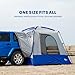 Napier Sportz SUV Tent | 9'x9' Car Camping Tent with Full Rainlfy and Awning | Fits All CUVs, SUVs, Minivans | Sleeps 5 Adults | Blue/Gray | Model 82000