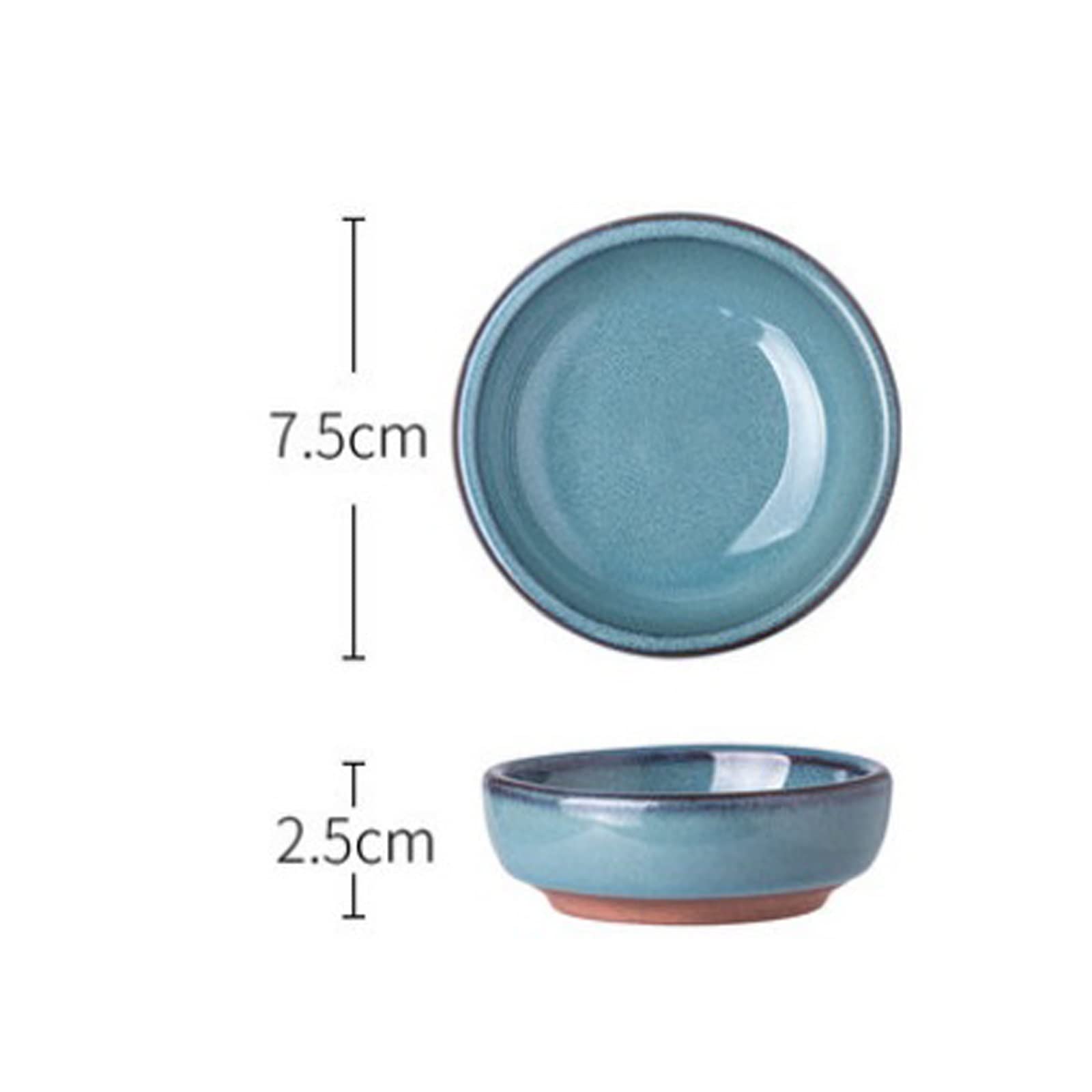 Dessertschalen Dip-Saucenschale 2 Pcs Keramik Butter Gewürzsauce Schale Sushi Platte Home Hot Pot Dip Schale Essig Soja Schale Schale Dip/Dip-Schüsseln Schüssel Set,