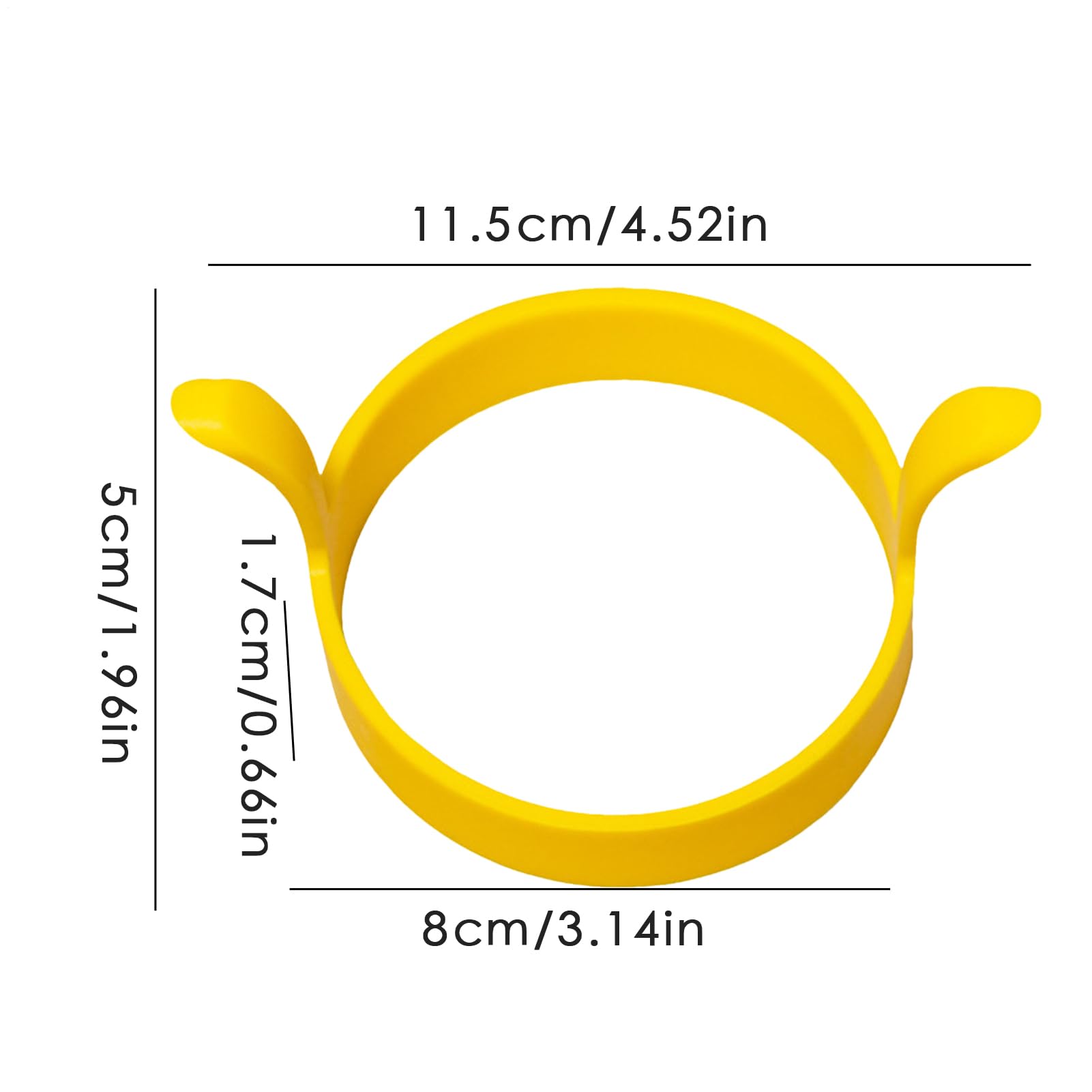 Anillo de huevo, anillo de huevo frito - Anillo de panqueques redondos | Shaper de panqueque de silicona resistente al calor antiadherente, dispositivo de cocina para cocinar casera