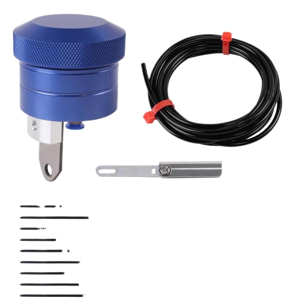 Motorrad Kettenöler Öler Motorschmiersystem kompatibel mit Universal(Blue)
