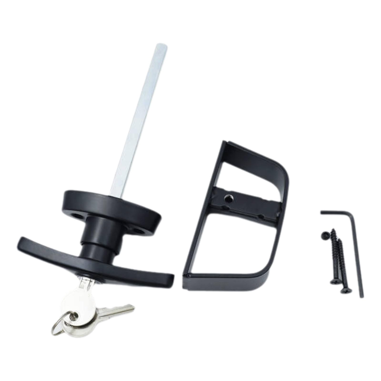 Kalttoy Multicolor Handle Set With & Keys Heavy Duty Black Handle & Keys Shed Security For Various Structures Metal Shed