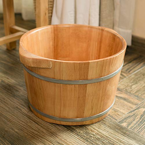 Spa de pies de madera para remojar y masajear, 37 cm miniatura 2